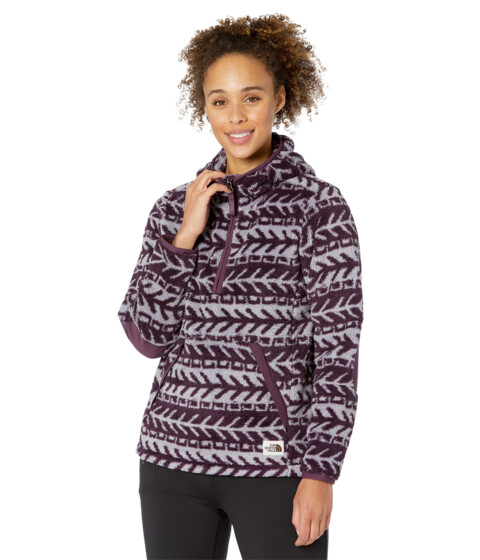 Imbracaminte Femei The North Face Printed Campshire Pullover Hoodie 20 Blackberry Wine Triangle Fair Isle Dyed Ground Print