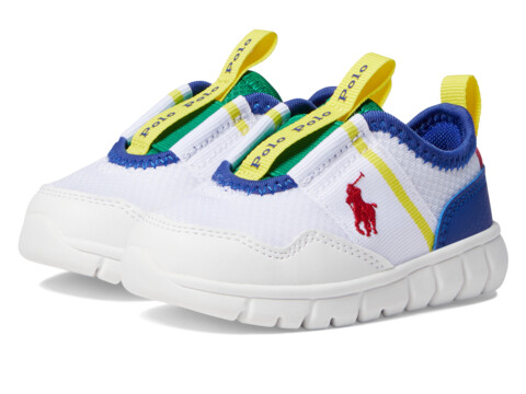 Incaltaminte Baieti Polo Ralph Lauren Barnes Athletic (Toddler) White Synthetic MeshMultiRed Pony Player