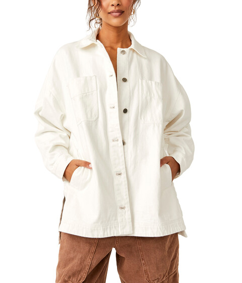 Imbracaminte Femei Free People Madison City Twill Jacket Optic White