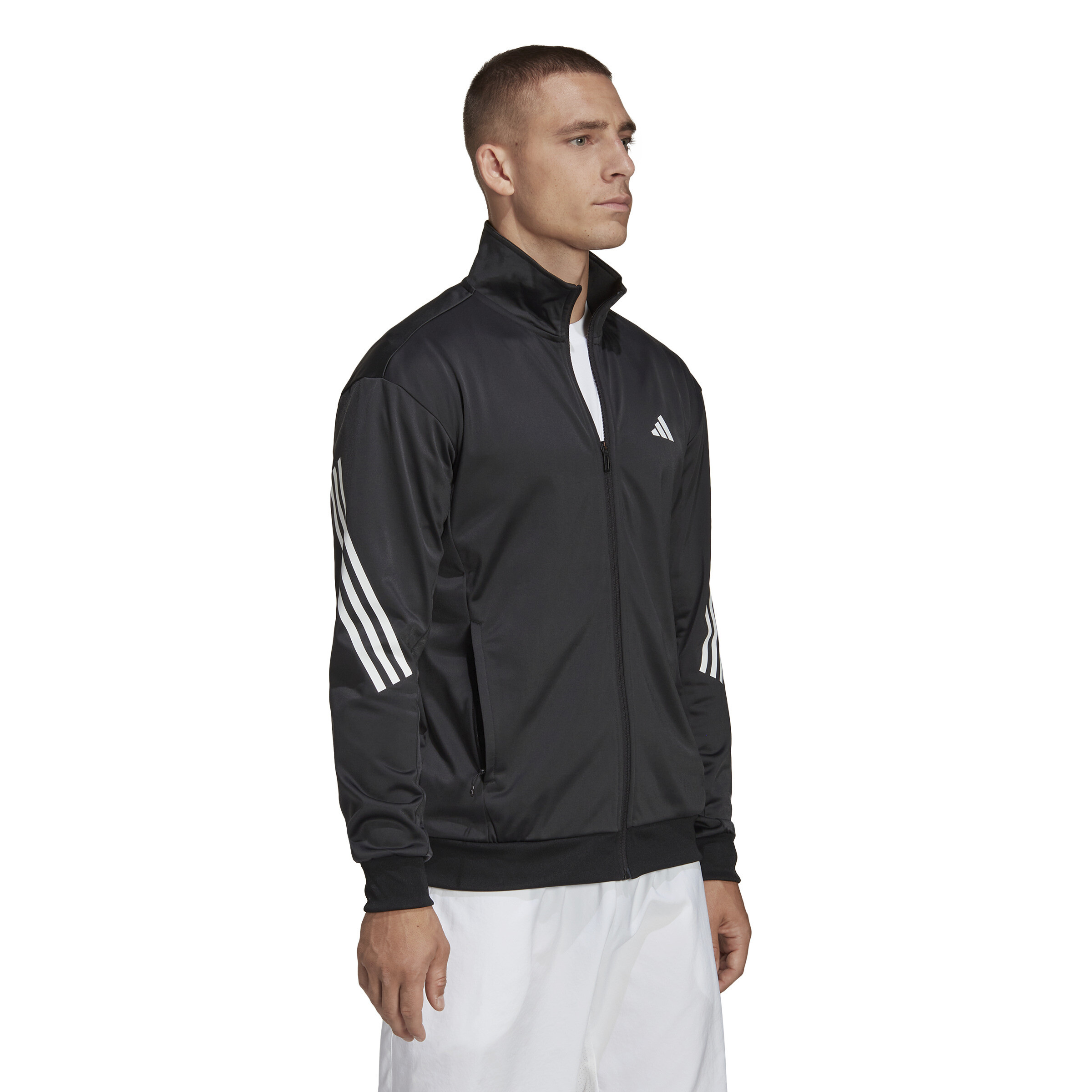 Imbracaminte Barbati adidas 3-Stripes Knit Tennis Jacket Black