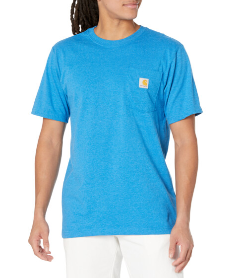 Imbracaminte Barbati Carhartt Relaxed Fit Heavyweight Short Sleeve 1889 Graphic T-Shirt Marine Blue Heather