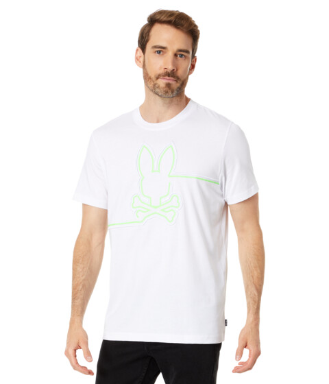 Imbracaminte Barbati Psycho Bunny Chester Embroidered Graphic Tee White