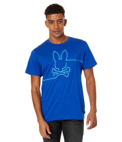 Imbracaminte Barbati Psycho Bunny Chester Embroidered Graphic Tee Surf the Web