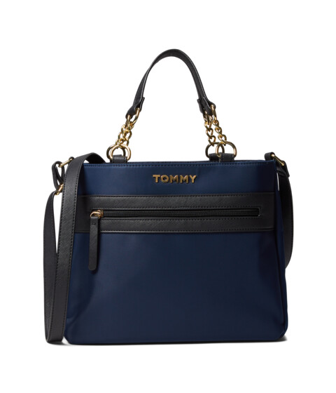 Genti Femei Tommy Hilfiger Kendall II Convertible Satchel-Smooth Nylon Tommy Navy
