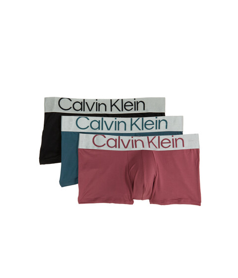 Imbracaminte Barbati Calvin Klein Sustainable Steel Micro Low Rise Trunks 3-Pack BlackDark SlateCrushed Berry
