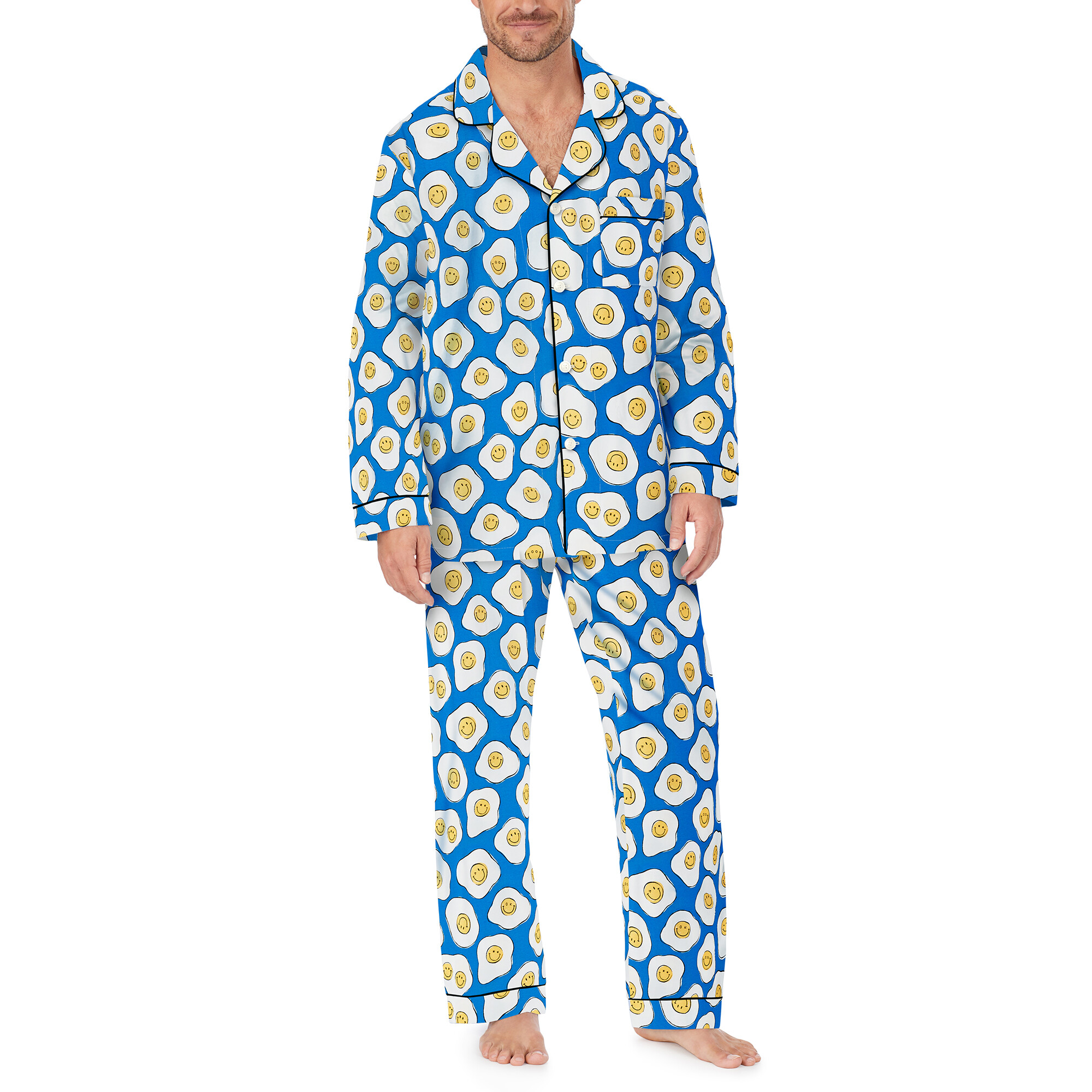 Imbracaminte Barbati BedHead Pajamas Zappos Print Lab Sunny Side Up Long Sleeve Classic PJ Set Sunny Side Up