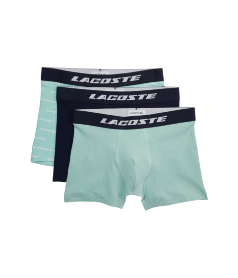 Imbracaminte Barbati Lacoste 3-Pack Regular Fit Boxer Shorts Pastille MintNavy BlueIce Floe