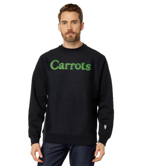 Imbracaminte Barbati Carrots By Anwar Carrots Grass Wordmark Crew Neck Black