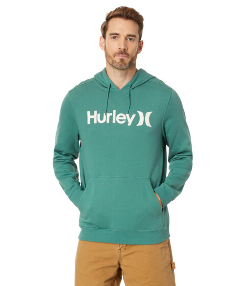 Imbracaminte Barbati Hurley One amp Only Solid Fleece Pullover Hoodie Deep Mojito