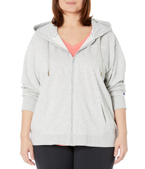 Imbracaminte Femei Champion Plus Size Campus French Terry Zip Hoodie Oxford Gray