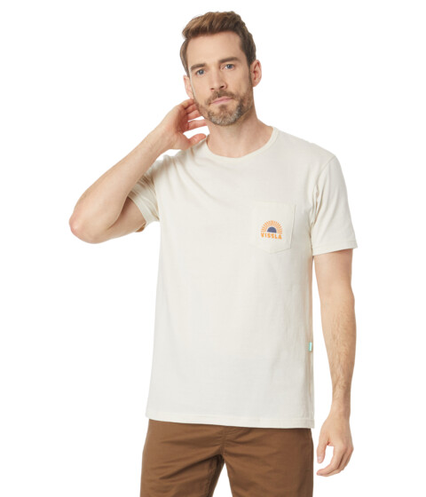 Imbracaminte Barbati VISSLA Speed Wobble Organic Pocket Short Sleeve Tee Bone