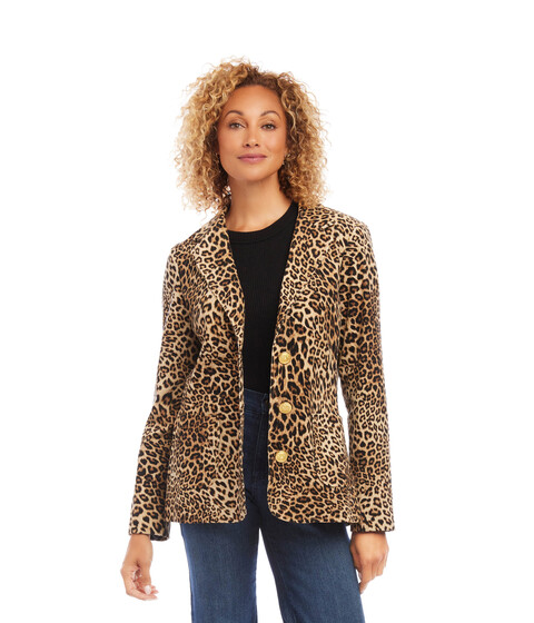 Imbracaminte Femei Karen Kane Leopard Corduroy Jacket Leopard