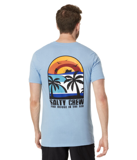 Imbracaminte Barbati Salty Crew Beach Day Premium Short Sleeve Tee Marine Blue