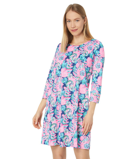Imbracaminte Femei Lilly Pulitzer Silvia Dress UPF 50 Oyster Bay Navy Shroom with A View