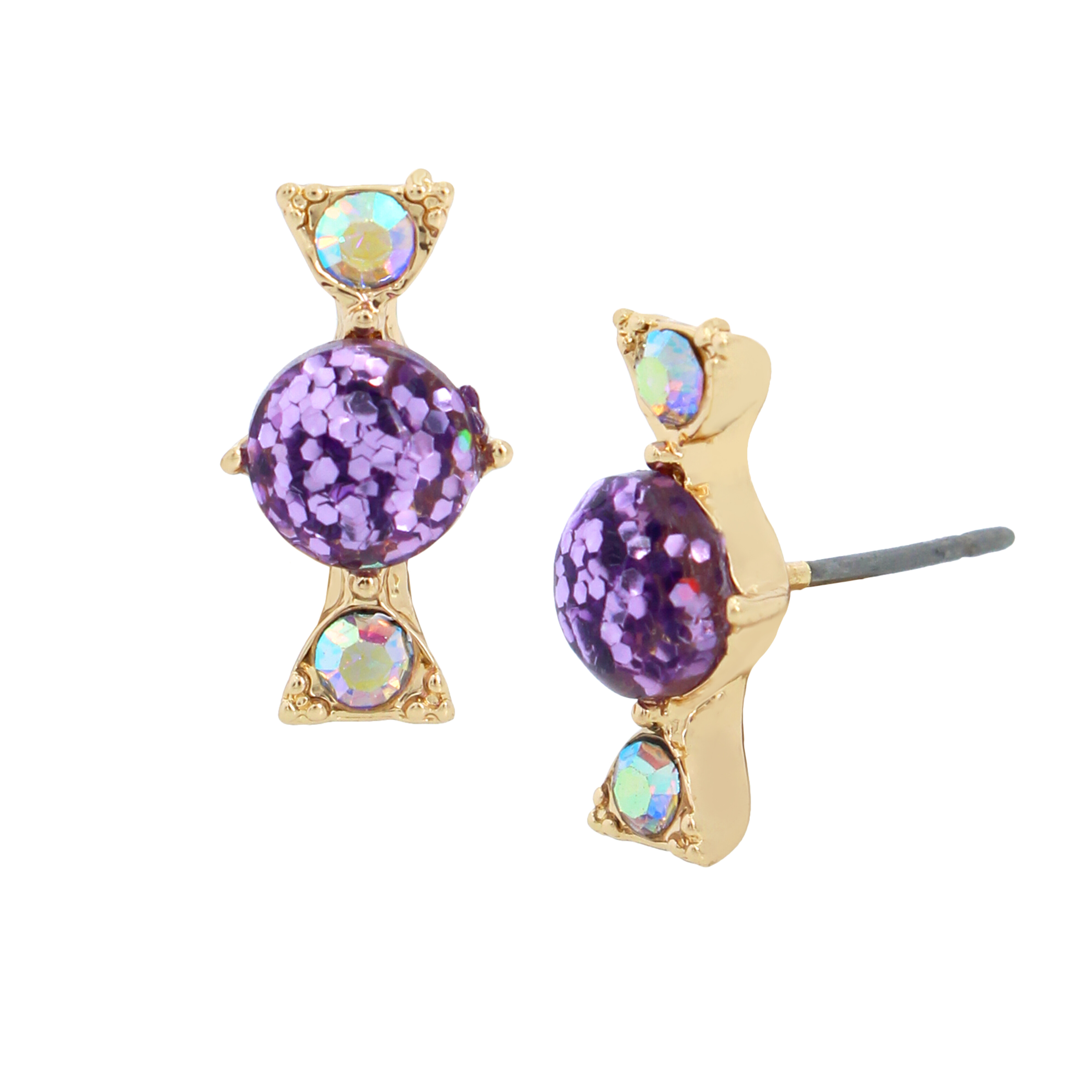Bijuterii Femei Betsey Johnson Candy Stud Earrings PurpleGold