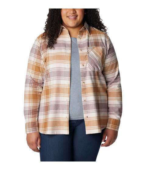 Imbracaminte Femei Columbia Plus Size Calico Basintrade Flannel Long Sleeve Shirt Dusty Pink Dimensional Buffalo