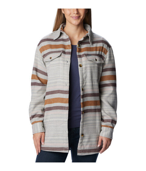 Imbracaminte Femei Columbia Calico Basintrade Shirt Jacket Columbia Grey Heathered Stripe