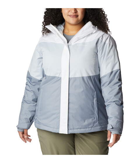 Imbracaminte Femei Columbia Plus Size Tipton Peaktrade II Insulated Jacket WhiteTradewinds GreyCirrus Grey