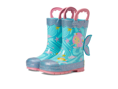Incaltaminte Fete Western Chief Kids Molly Mermaid Rain Boots (ToddlerLittle KidBig Kid) Aqua