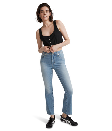 Imbracaminte Femei Madewell Kick Out Crop Jeans in Carey Wash Carey Wash