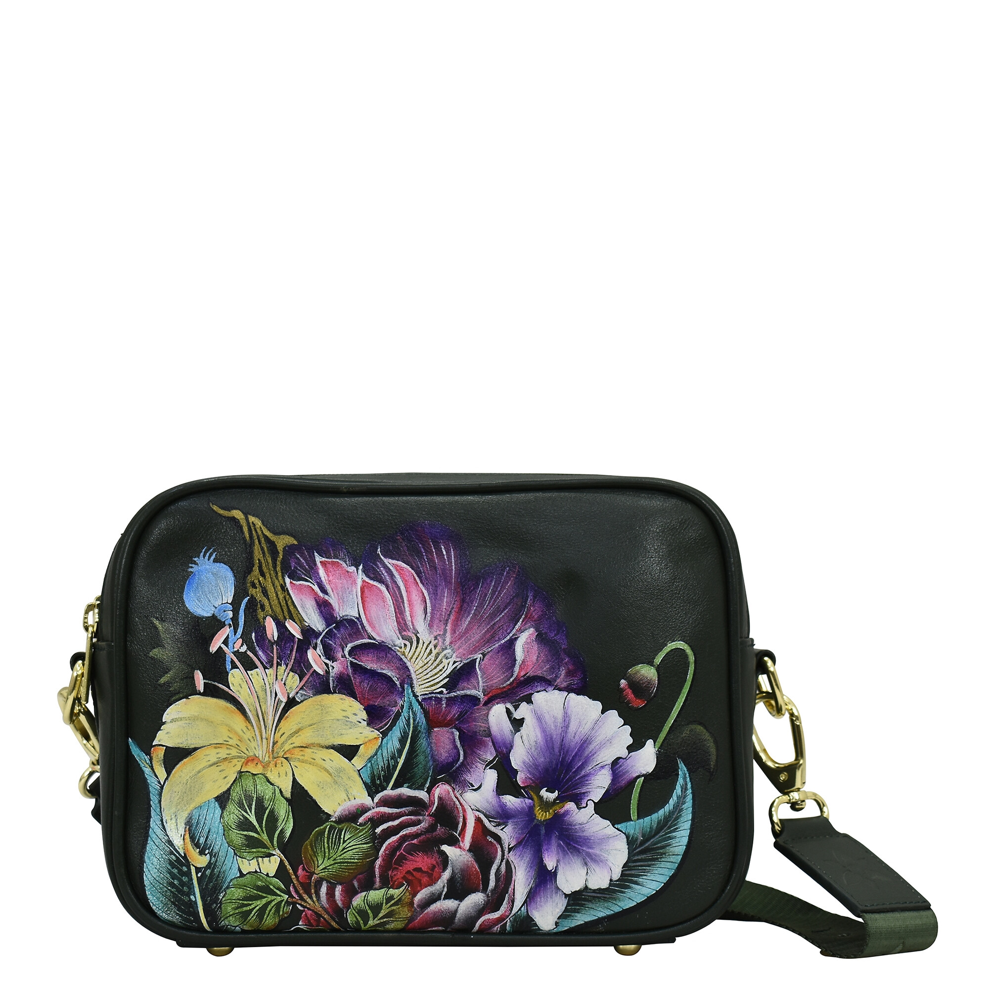 Genti Femei Anuschka Handbags Twin Top Messenger 704 Vintage Floral