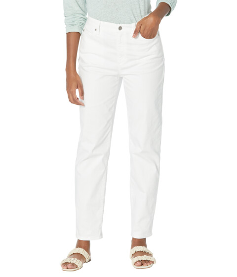 Imbracaminte Femei Eileen Fisher Petite High-Waisted Slim Full Length Jeans in White White