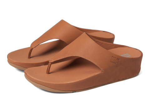 Incaltaminte Femei FitFlop Shuv Leather Toe Post Sandals Light Tan
