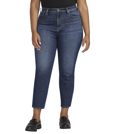 Imbracaminte Femei Silver Jeans Co Plus Size Highly Desirable High-Rise Slim Straight Leg Jeans W28440RCS340 Indigo