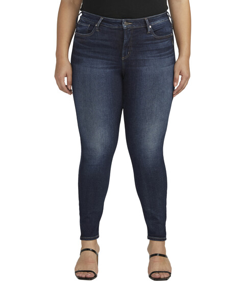 Imbracaminte Femei Silver Jeans Co Plus Size Infinite Fit Mid-Rise Skinny Leg Jeans W87103INF487 Indigo