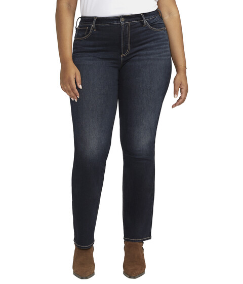 Imbracaminte Femei Silver Jeans Co Plus Size Avery High-Rise Slim Bootcut Jeans W94627EDB484 Indigo