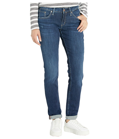 Imbracaminte Femei Silver Jeans Co Boyfriend Mid-Rise Slim Leg Jeans in Indigo L27101SSX365 Indigo