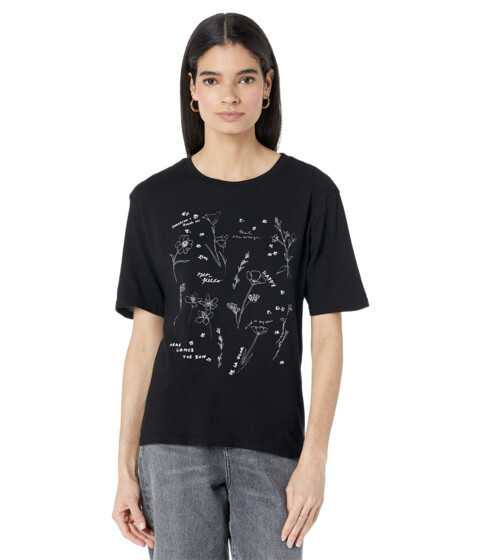 Imbracaminte Femei Michael Stars Lauren Relaxed Fit Easy Graphic Tee Black
