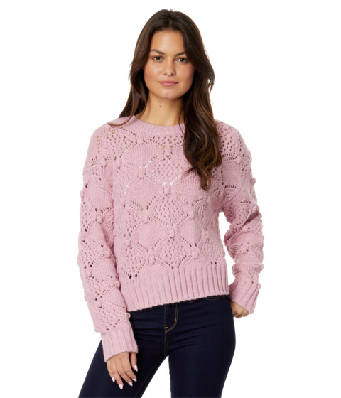 Imbracaminte Femei Lucky Brand Open Stitch Pullover Sweater Lilas