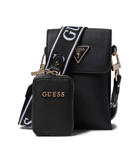 Genti Femei GUESS Latona Flap Chit Chat Black