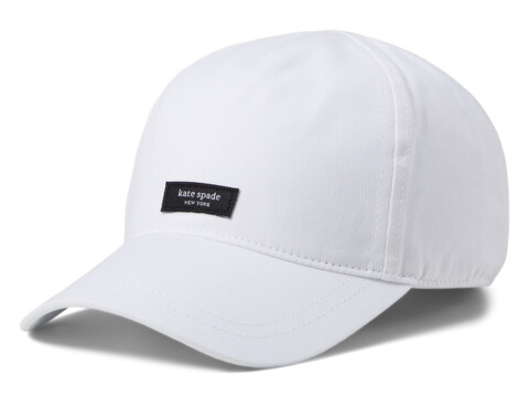 Accesorii Femei Kate Spade New York Sam Woven Label Baseball Hat White