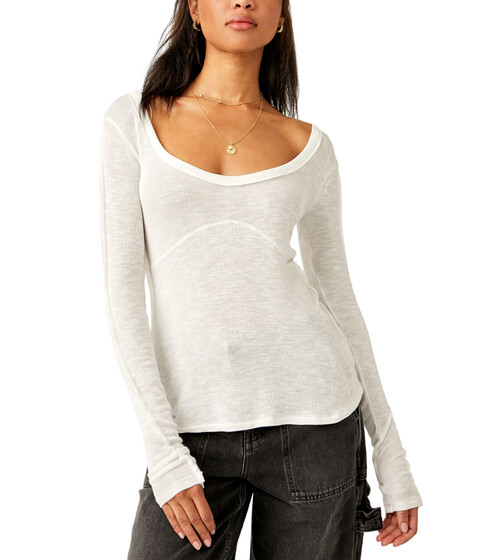 Imbracaminte Femei Free People Cabin Fever Layering Top Ivory