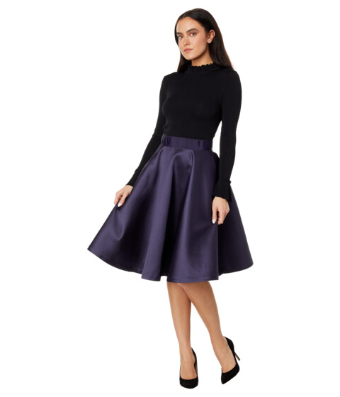 Imbracaminte Femei Ted Baker Zadi Knitted Full Skirt Dress Navy