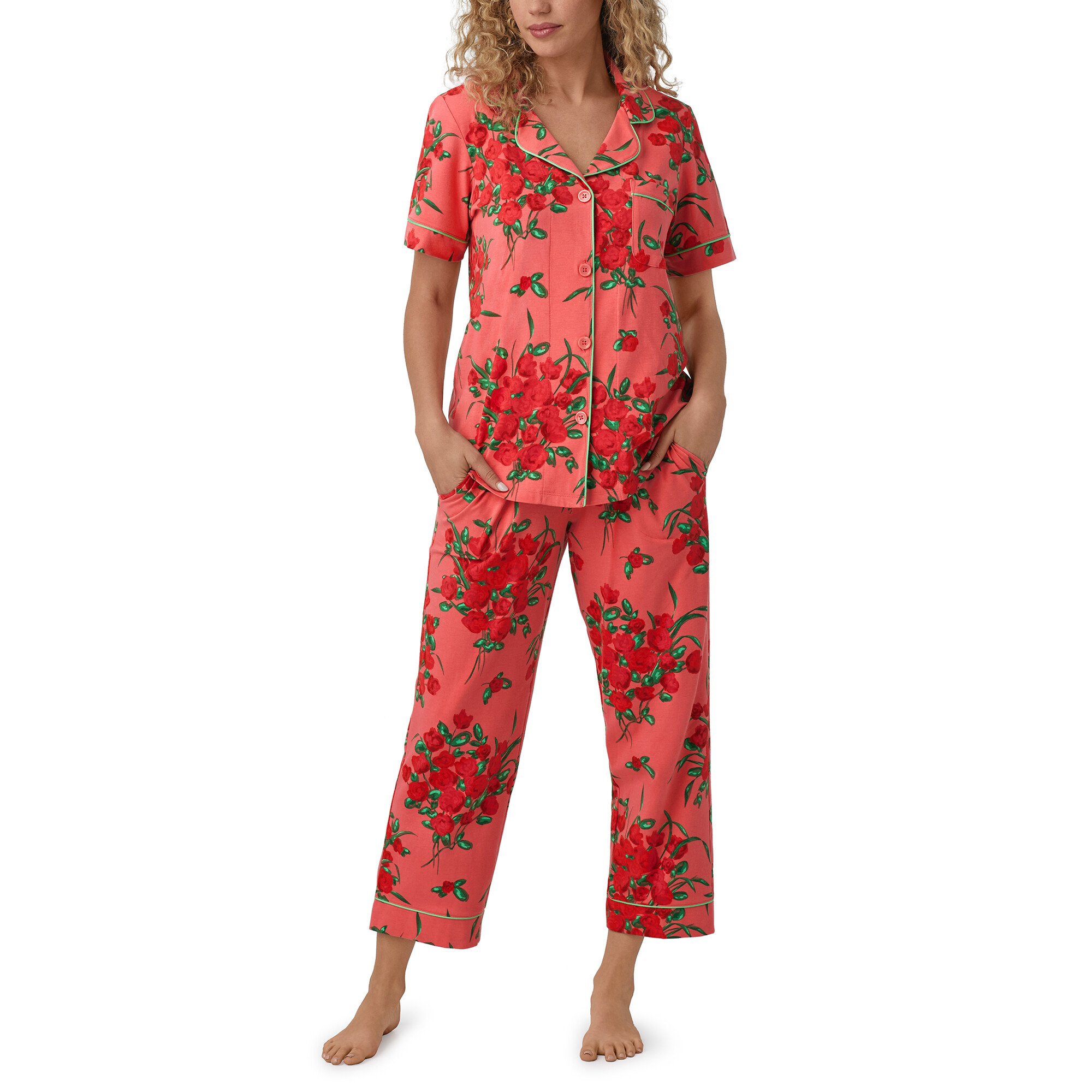 Imbracaminte Femei BedHead Pajamas Short Sleeve Cropped PJ Set By The Dozen