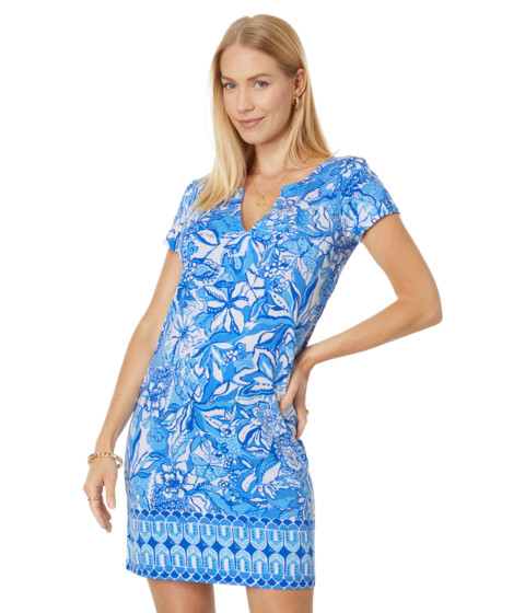 Imbracaminte Femei Lilly Pulitzer UPF 50 Sophiletta Dress Blue Tang Flocking Fabulous Engineered Dress