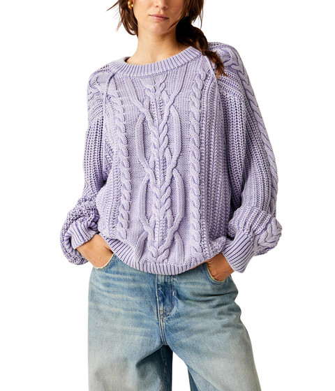 Imbracaminte Femei Free People Frankie Cable Sweater Heavenly Lavender