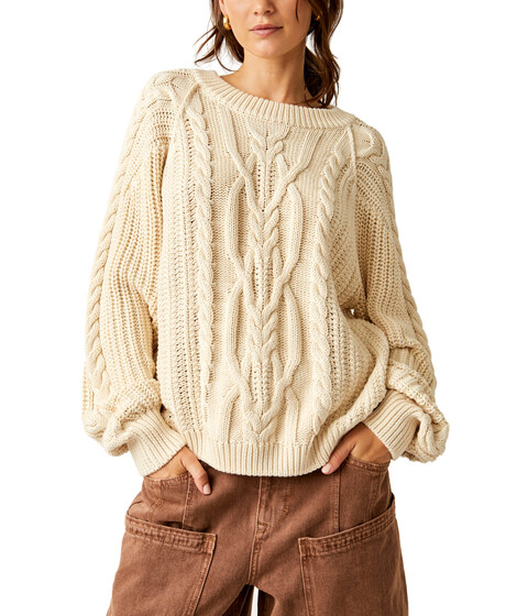 Imbracaminte Femei Free People Frankie Cable Sweater Ivory