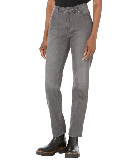 Imbracaminte Femei Eileen Fisher High-Waisted Slim Full Length Jeans in Carbon Carbon