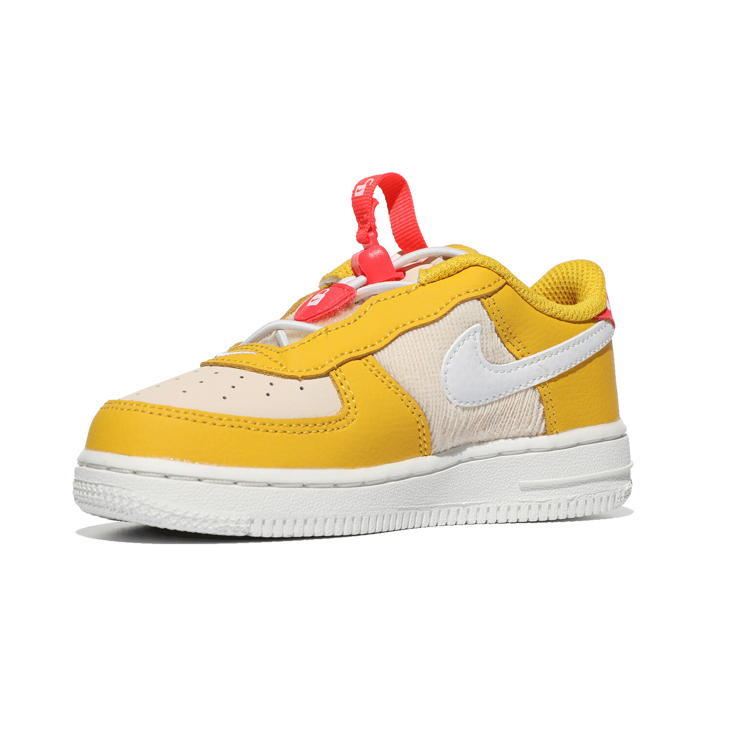 Incaltaminte Baieti Nike Force 1 Toggle Se (InfantToddler) Yellow OchreSummit WhitePearl White