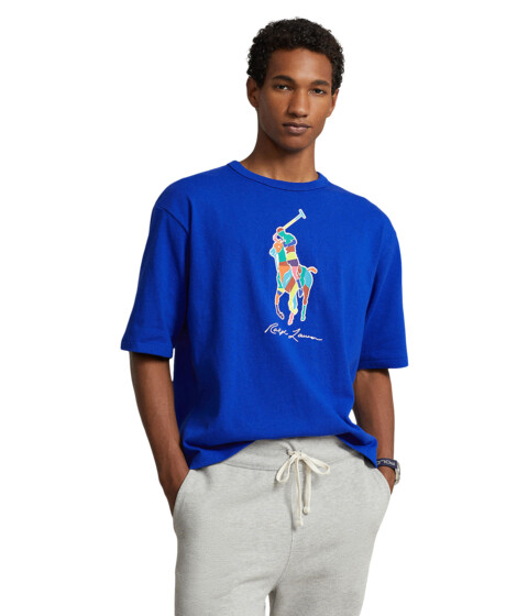 Imbracaminte Barbati Polo Ralph Lauren Relaxed Fit Big Pony Jersey Short Sleeve T-Shirt Sapphire Star