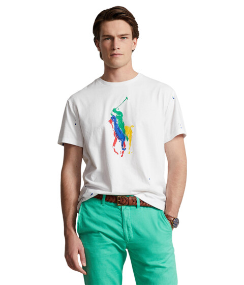 Imbracaminte Barbati Polo Ralph Lauren Classic Fit Big Pony Jersey T-Shirt White