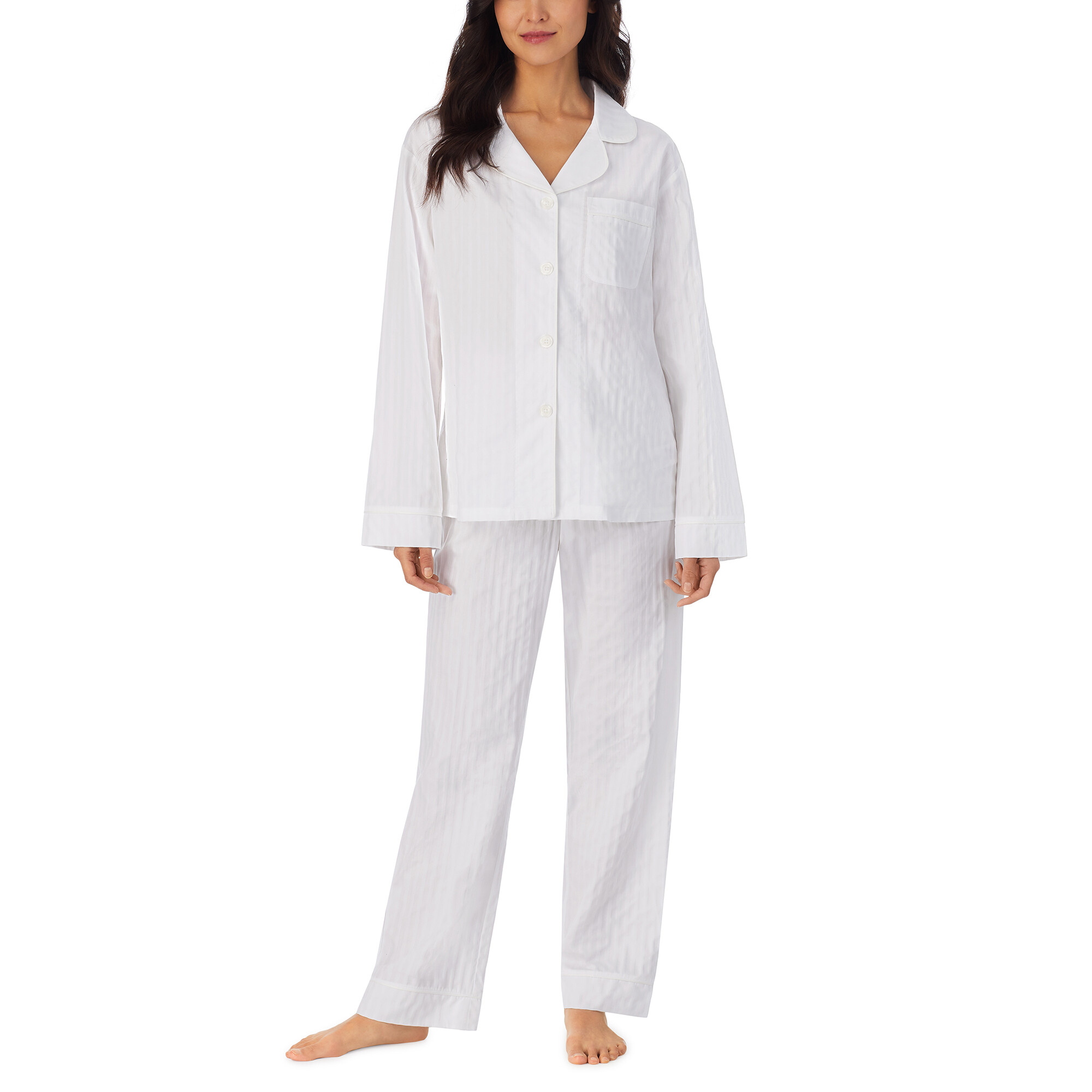 Imbracaminte Femei BedHead Pajamas Long Sleeve Classic Pajama Set White 3-D