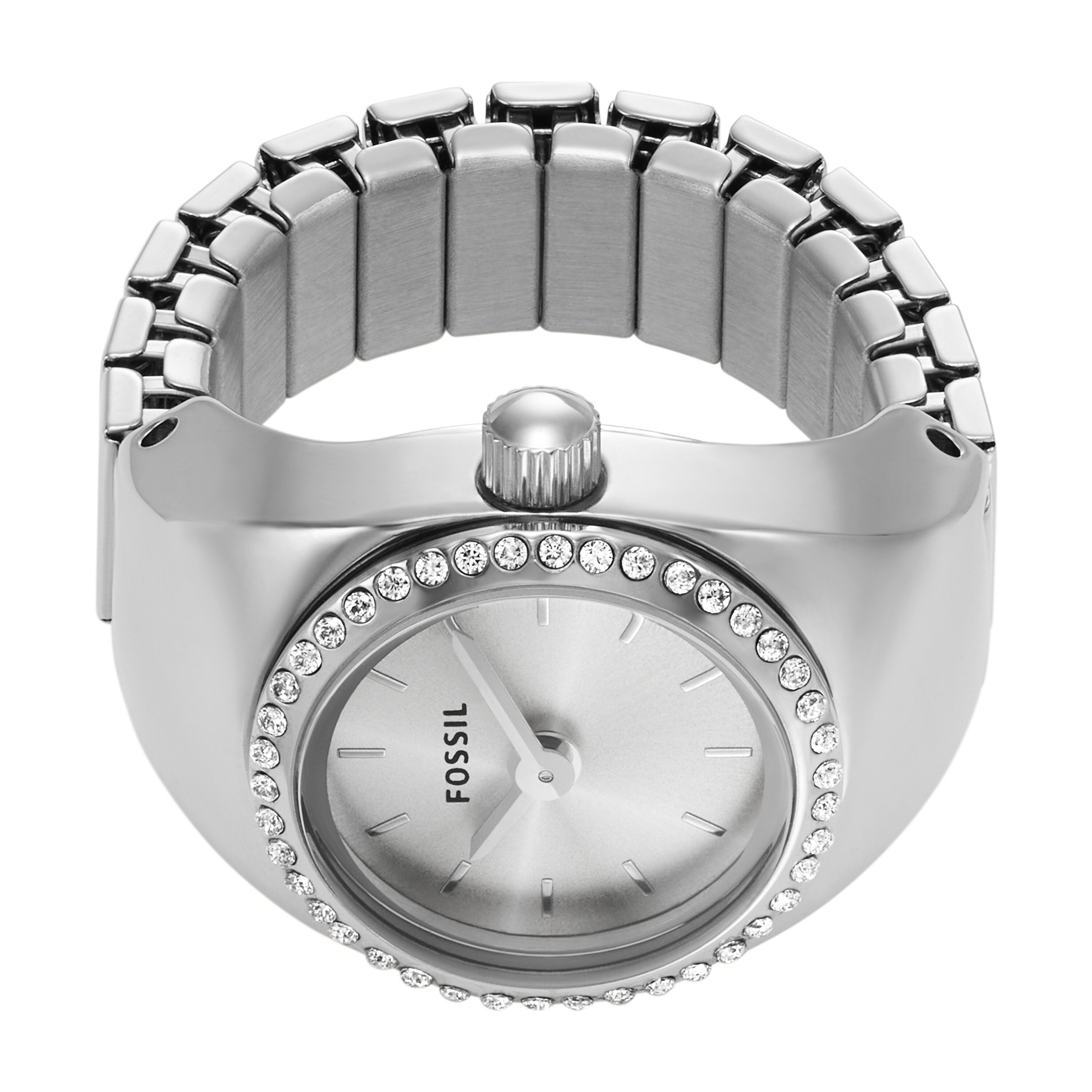 Ceasuri Femei Fossil Watch Ring Three-Hand Stainless Steel - ES5321 Silver