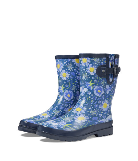 Incaltaminte Femei Western Chief Waterproof Mid Rain Boots Periwinkle Petals