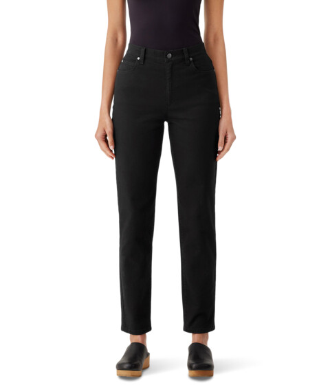 Imbracaminte Femei Eileen Fisher High Waisted Slim Full Length Jeans Black