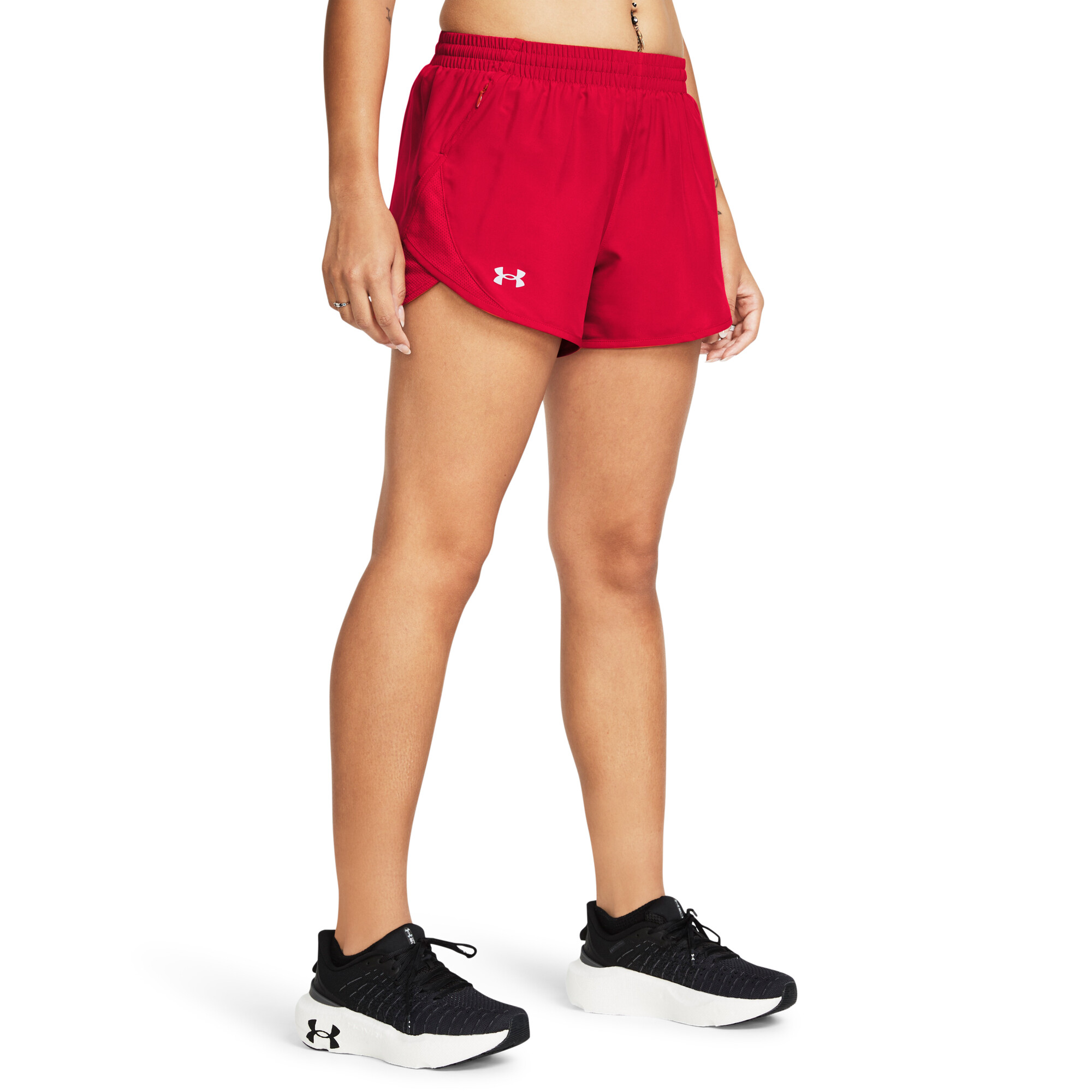Imbracaminte Femei Under Armour Fly By Shorts RedRedReflective